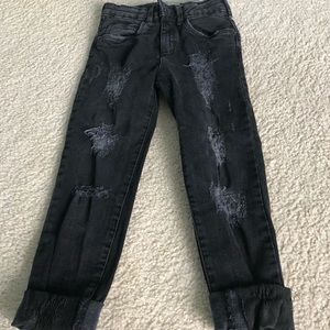 Girl Black ripped Jeans by Zara Kids